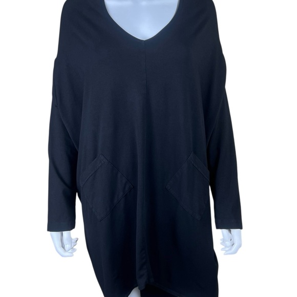 Bryn Walker Lagenlook Drop Shoulder High Low Hem Tunic - Picture 3 of 7
